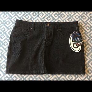 Behnaz Sarafpour for Target mini black jean skirt
